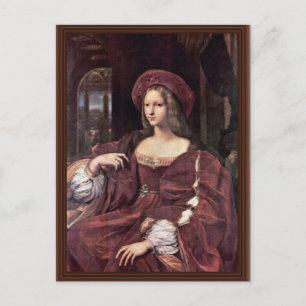 Portrait Of Joanna Of Aragon By Raffael Postcard