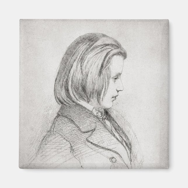 Portrait of Johanes Brahms  aged Twenty, 1853 Magnet (Front)