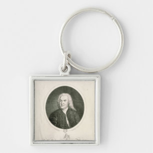Portrait of Johann Sebastian Bach Keychain