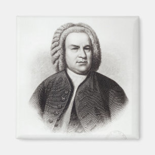 Portrait of Johann Sebastian Bach Magnet
