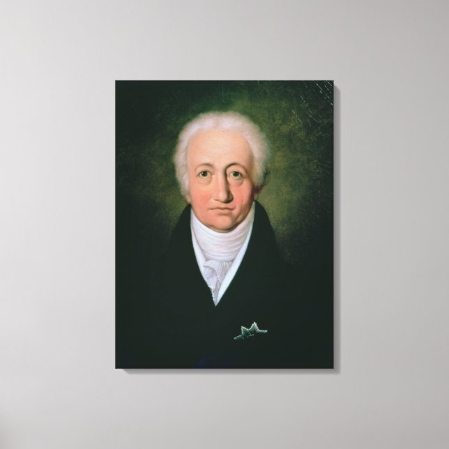 Portrait of Johann Wolfgang von Goethe , 1818 Canvas Print (Front)