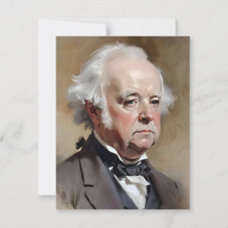 Portrait Of John Adams - U.S. Presidents Se Holiday Card