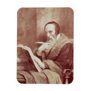 Portrait of John Calvin (1509-1564) (engraving) Magnet