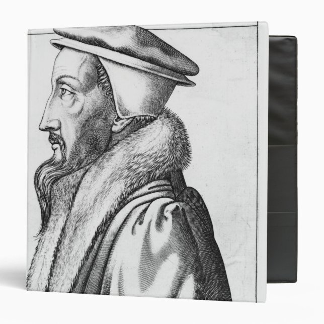 Portrait of John Calvin  aged 53, 1564 Binder (Front/Inside)