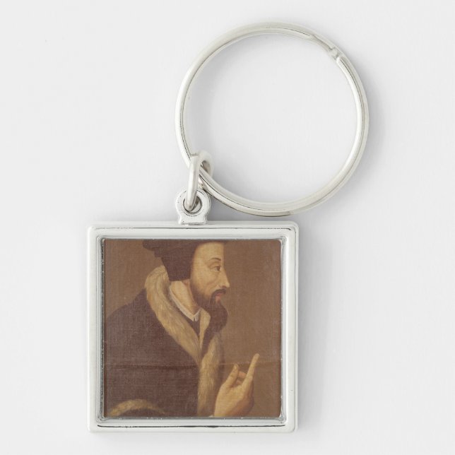 Portrait of John Calvin Keychain (Front)