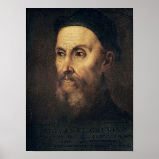 Portrait of John Calvin Poster (Front)