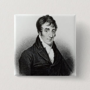 Portrait of John Clare 2 Inch Square Button