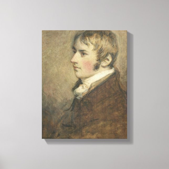 Portrait of John Constable (1776-1837) aged twenty Canvas Print (Front)