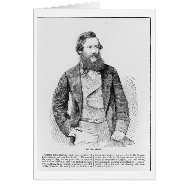 Portrait of John Hanning Speke (1827-64) (engravin (Front)