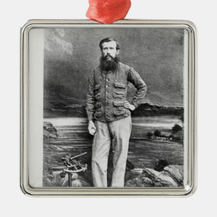 Portrait of John Hanning Speke Metal Ornament