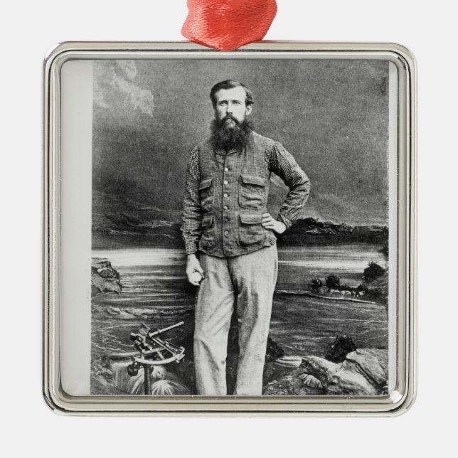 Portrait of John Hanning Speke Metal Ornament (Front)