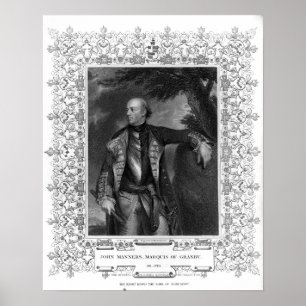 Portrait of John Manners, Marquis of Granby Poster