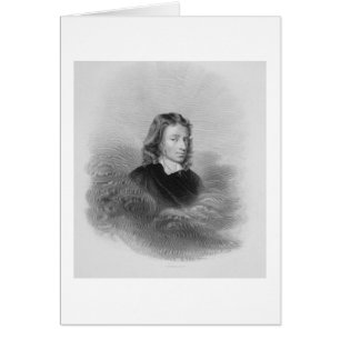 Portrait of John Milton (1608-74) engraved by the