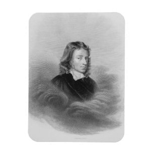 Portrait of John Milton (1608-74) engraved by the Magnet