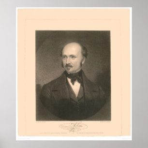 Portrait of John Sutter (1679A) - Restored Poster