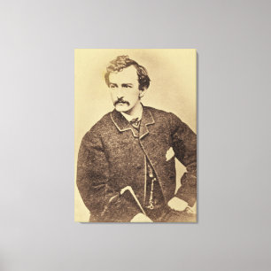 Portrait of John Wilkes Booth   1861-65 Canvas Print