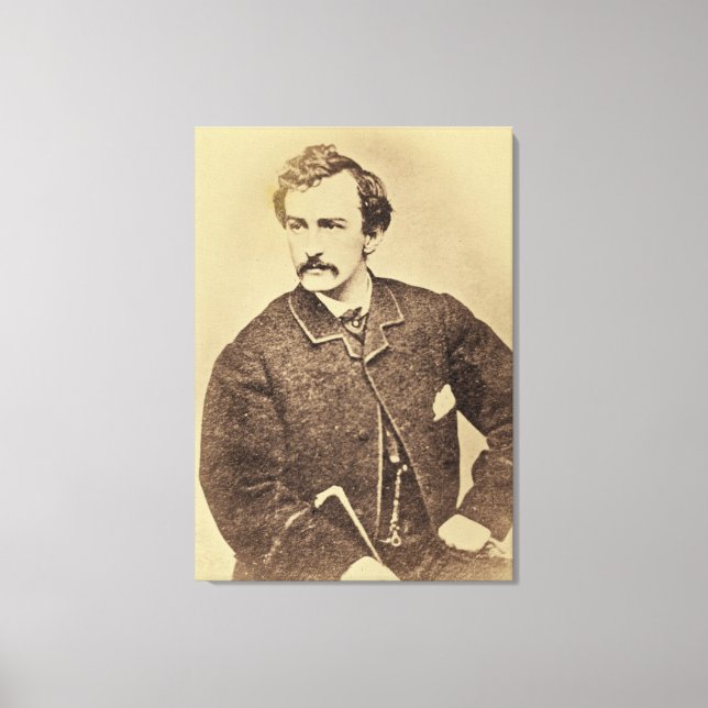 Portrait of John Wilkes Booth | 1861-65 Canvas Print (Front)