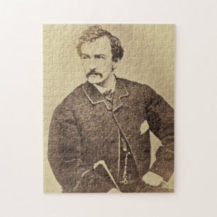 Portrait of John Wilkes Booth 1861-65 Jigsaw Puzzle