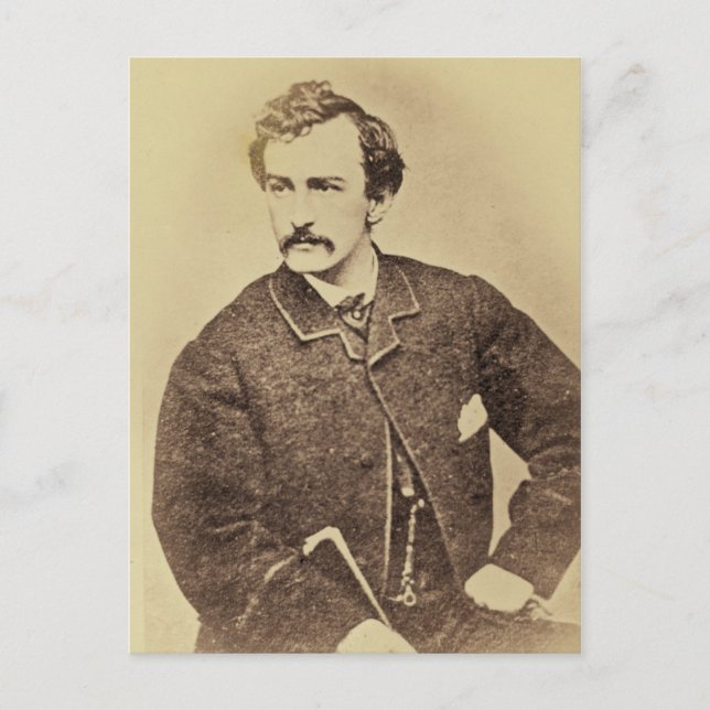 Portrait of John Wilkes Booth | 1861-65 Postcard (Front)