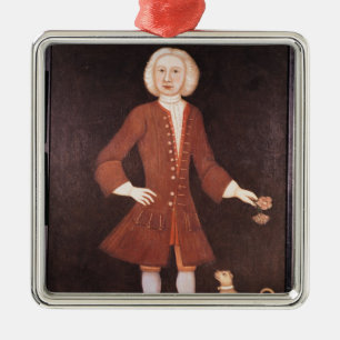 Portrait of Jonathan Bentham, c.1725 Metal Ornament