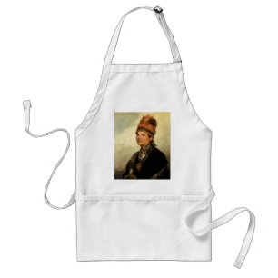 Portrait of Joseph Brant by Gilbert Stuart Standard Apron