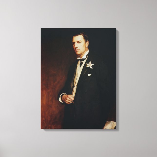 Portrait of Joseph Chamberlain, 1886 Canvas Print (Front)