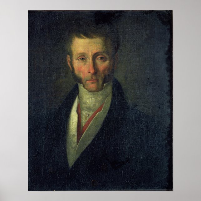 Portrait of Joseph Fouche  Duke of Otranto, 1813 Poster (Front)