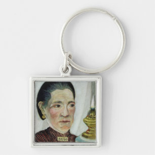 Portrait of Josephine, the artist's second wife, c Keychain