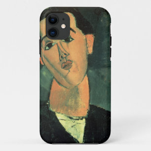 Portrait of Juan Gris (1887-1927) 1915 (oil on can iPhone 11 Case