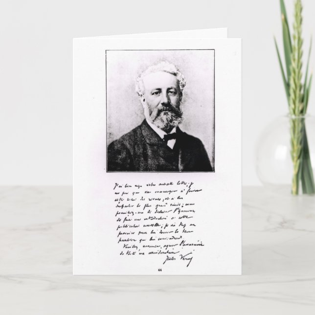 Portrait of Jules Verne Card (Front)