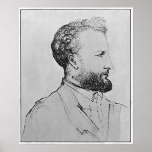 Portrait of Jules Verne  d Poster