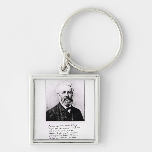 Portrait of Jules Verne Keychain (Front)