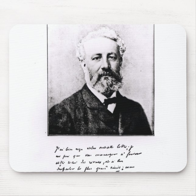 Portrait of Jules Verne Mouse Pad (Front)