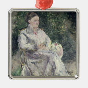 Portrait of Julie Velay, Wife of the Artist Metal Ornament