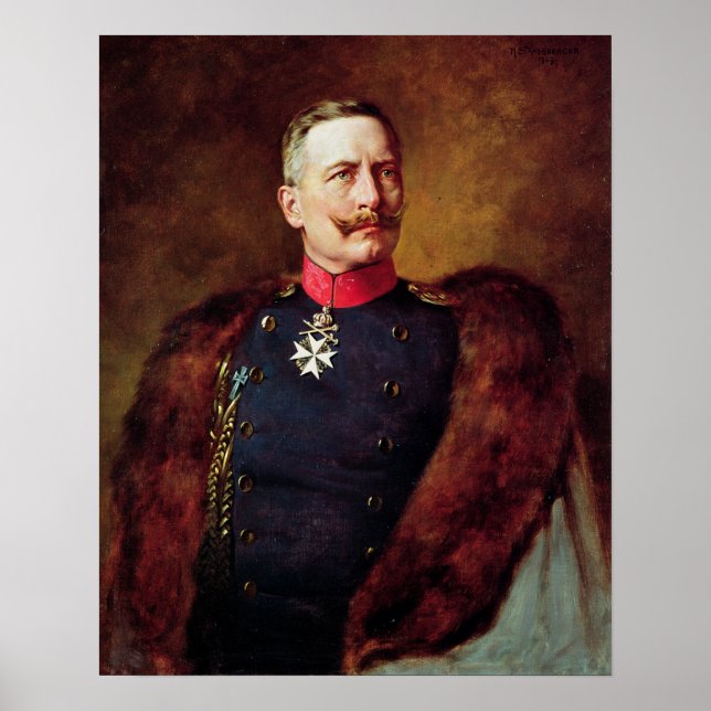 Portrait of Kaiser Wilhelm II Poster (Front)