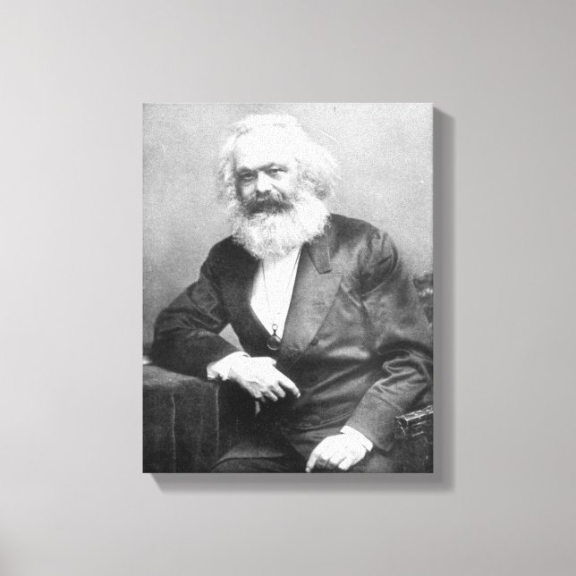 Portrait of Karl Marx Canvas Print (Front)