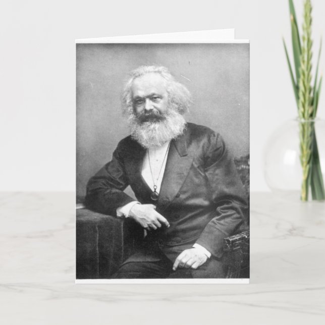 Portrait of Karl Marx Card (Front)