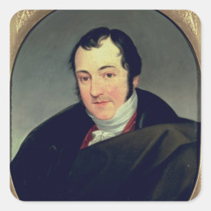 Portrait of Karl Thomas Mozart Square Sticker