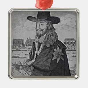 Portrait of King Charles I Metal Ornament