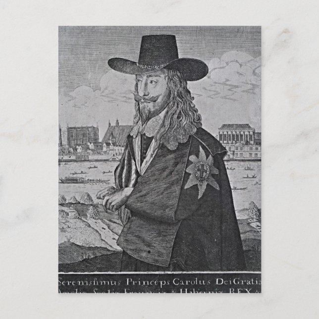 Portrait of King Charles I Postcard (Front)