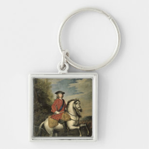 Portrait of King George I, 1717 Keychain