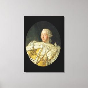 Portrait of King George III  after 1760 Canvas Print