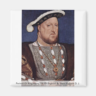 Portrait Of King Henry Viii Of England Magnet