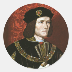Portrait of King Richard III Classic Round Sticker