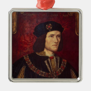 Portrait of King Richard III Metal Ornament