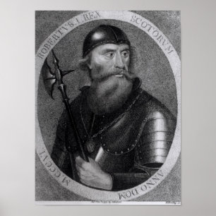 Portrait of King Robert I of Scotland Poster