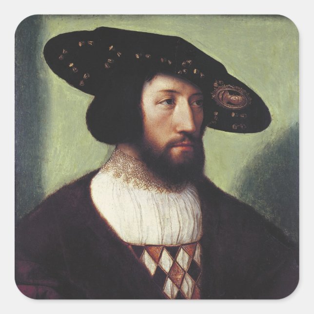 Portrait of Kristian II Square Sticker (Front)