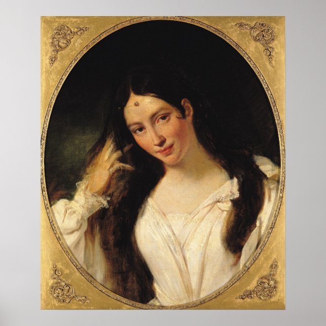 Portrait of 'La Malibran' Poster (Front)