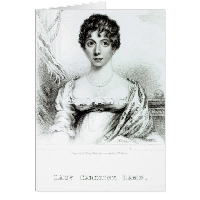 Portrait of Lady Caroline Lamb (Front)