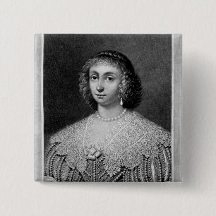Portrait of Lady Viscountess Falkland 2 Inch Square Button